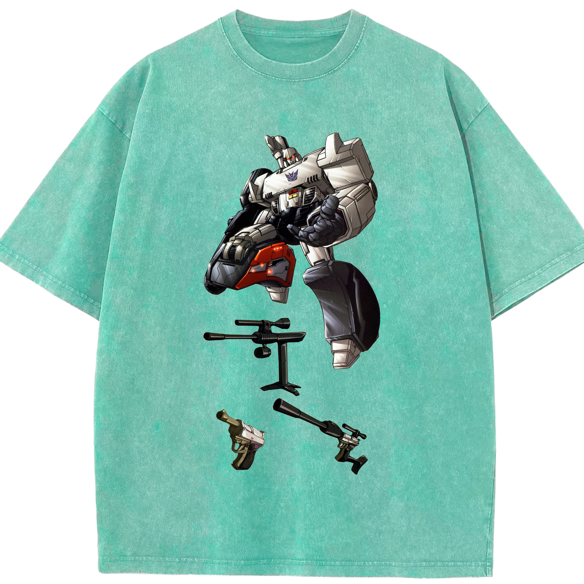 （画像用）  綿100% ヴィンテージ風 半袖Tシャツ（フロントプリント）